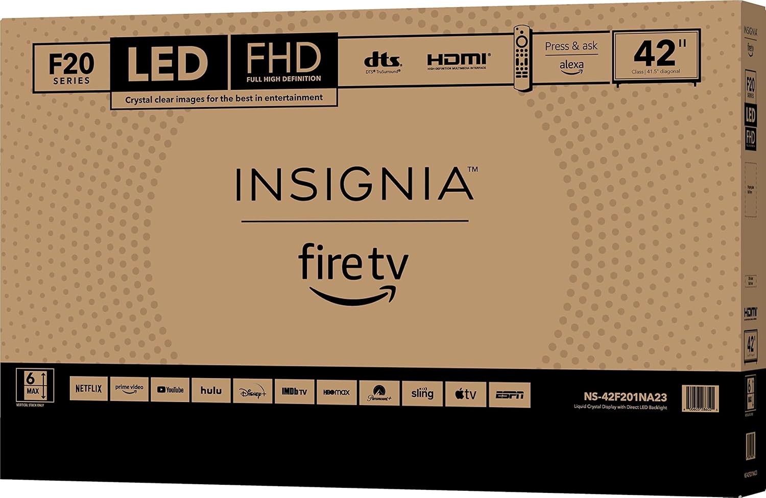 INSIGNIA 42-inch Class F20 Series Smart Full HD 1080p Fire TV with Alexa Voice Remote (NS-42F201NA23)-8