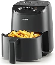 COSORI 2.1Qt Air Fryer, Small 4-in-1 Air Fryer Perfect for Simple Meals and Snack, Easy to Leftover Food to Crispy, 97% Less Oil, 30 In-App Recipes, Nonstick & Dishwasher Safe Basket