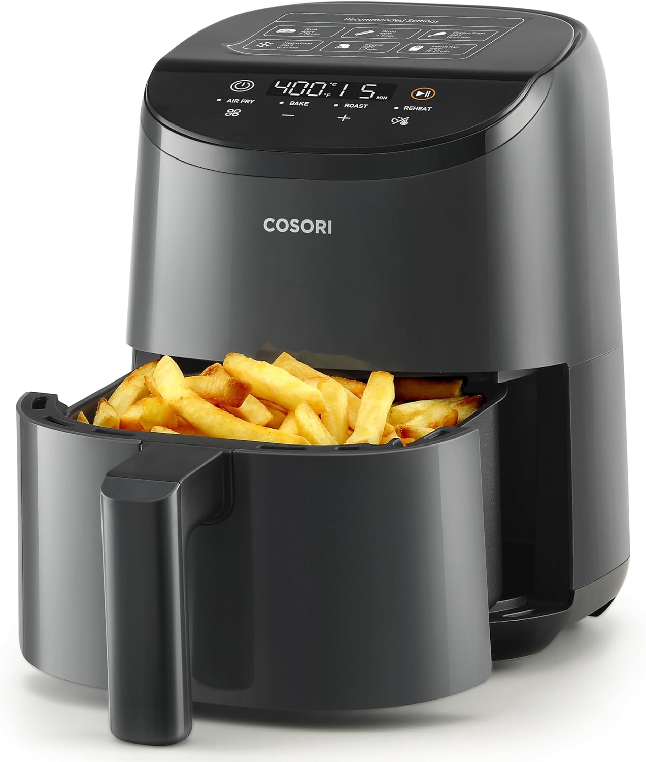 COSORI 2.1Qt Air Fryer, Small 4-in-1 Air Fryer Perfect for Simple Meals and Snack, Easy to Leftover Food to Crispy, 97% Less Oil, 30 In-App Recipes, Nonstick & Dishwasher Safe Basket-0