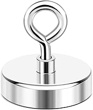 DIYMAG Strong Neodymium Fishing Magnets, 330 lbs(150 KG) Pulling Rare Earth Magnet High Power with Handle Diameter 2 inch(50mm) for Retrieving in River and Magnetic Fishing