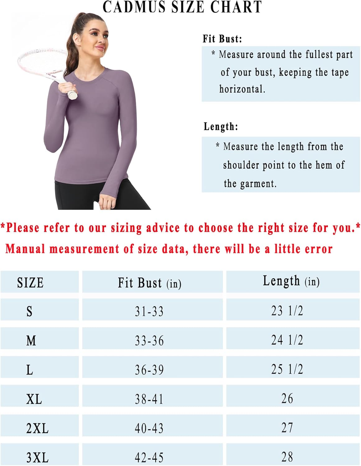 CADMUS Quick-Drying Running Long Sleeve Shirt for Women Workout Shirts-3