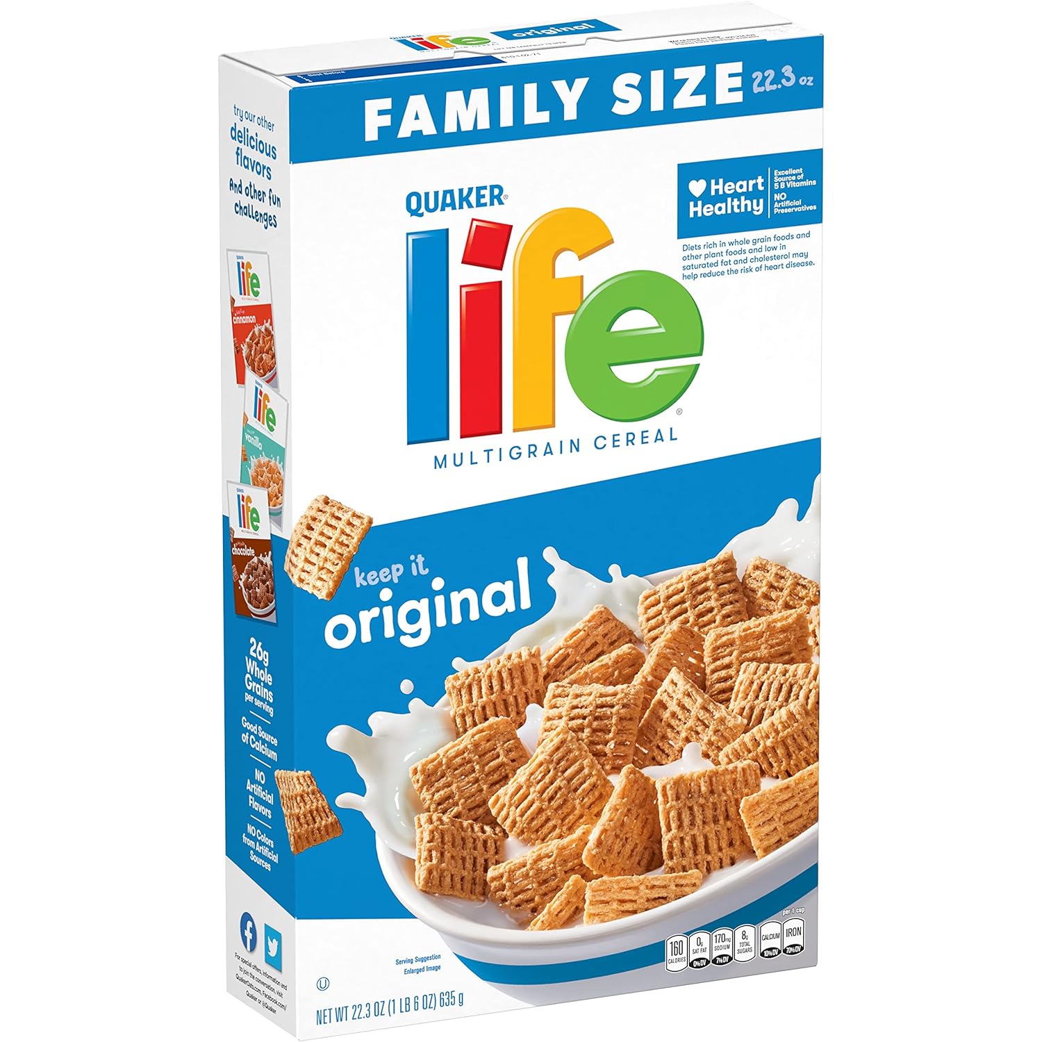 Quaker Life Original Cereal, 22.3OZ Box-0