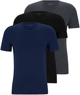 BOSS Men's 3-Pack Classic Logo Cotton T-Shirt