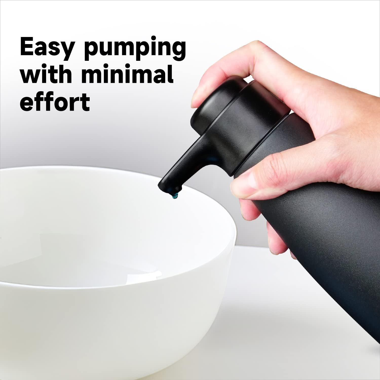 AIKE 15fl.oz Liquid Soap Dispenser for Dish and Hand Soap Matte Black-2