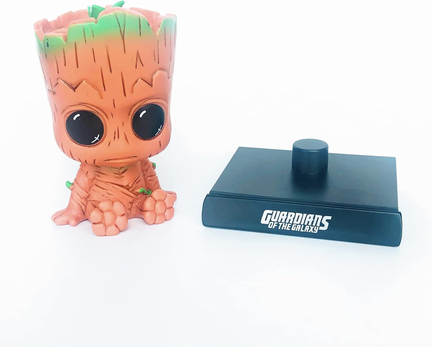 Groot Anime Car Dashboard Decorations Accessories Interior for Men Women Boys Girls, Bobbleheads Figures Bobblehead Dash Board Decor Auto Doll, Home Desk Car Ornaments with Cell Phone Holder-5