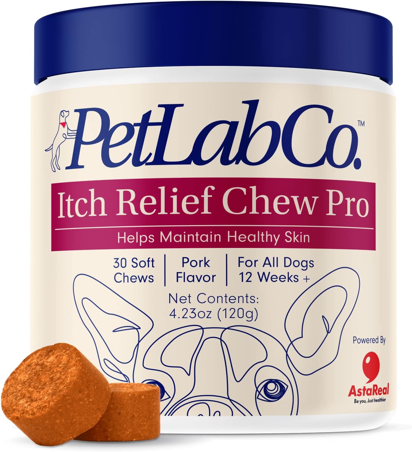 PetLab Co. Itch Relief Chew Pro for Dogs – Omega 3 for Dogs Itch Supplement - Packed with Beneficial Fatty Acids for Healthy Skin – Seasonal Allergies Support-0