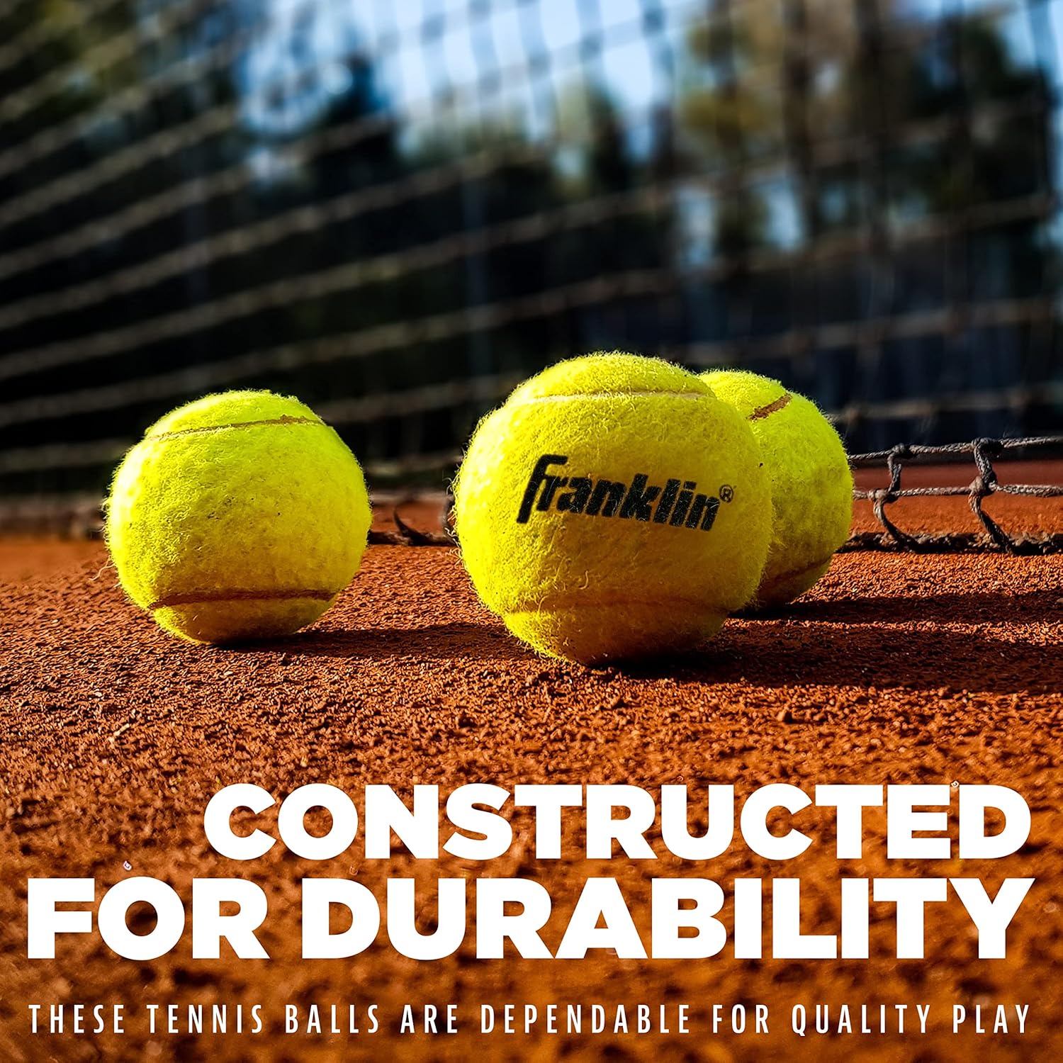 Franklin Sports Pressureless Tennis Balls - Official Size Low Pressure Tennis Balls - Great for Training + Practice - Low Bounce Tennis Balls - All Court Surface Tennis Balls - Carry Bag Included-7