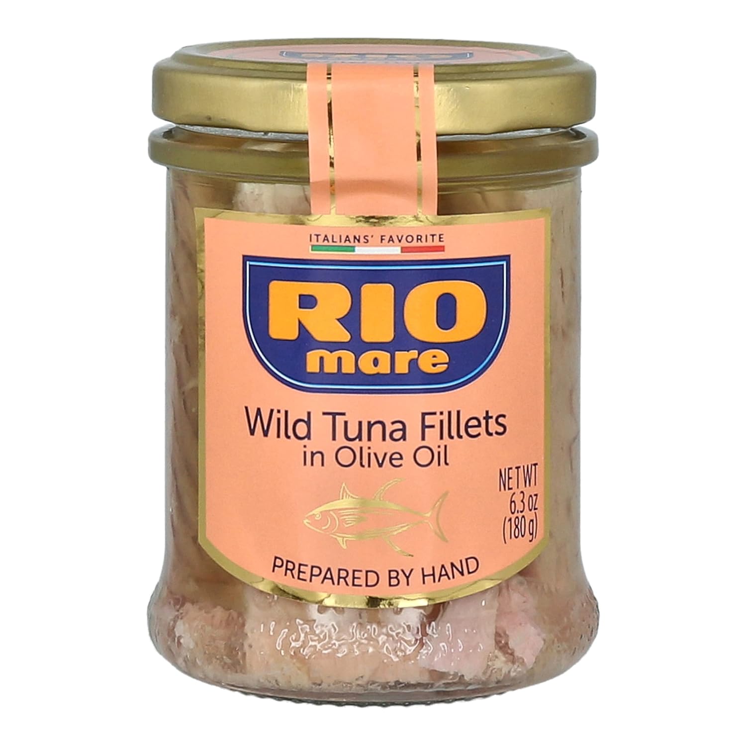 Rio Mare Wild Tuna Tuna Pack of 1 (6.35 Ounce) Glass Bottle-0