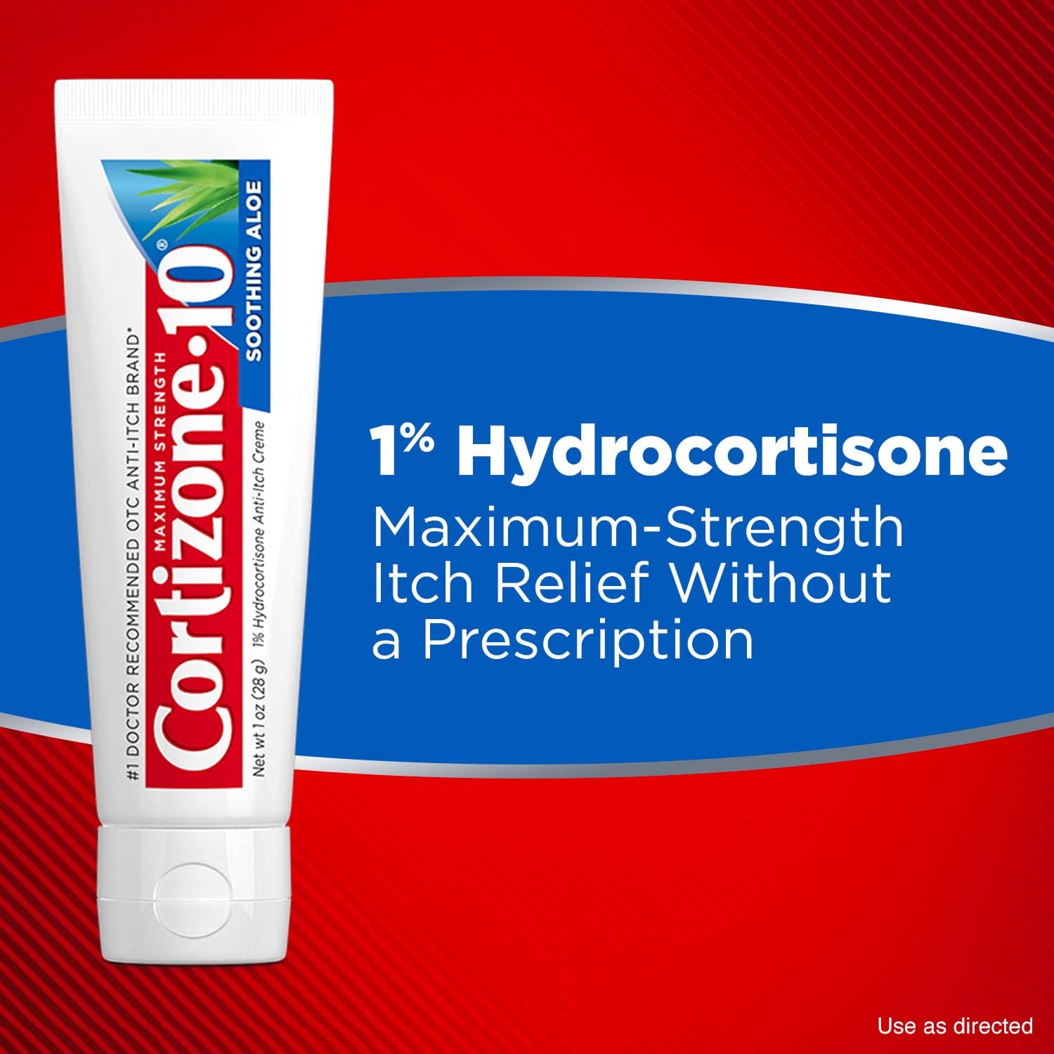 Cortizone 10 Maximum Strength Anti-Itch Cream with Soothing Aloe, 1% Hydrocortisone Creme, 2 oz.-4