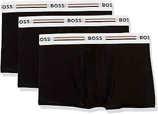 BOSS Men's 3-Pack Iconic Stripe Waistband Trunks