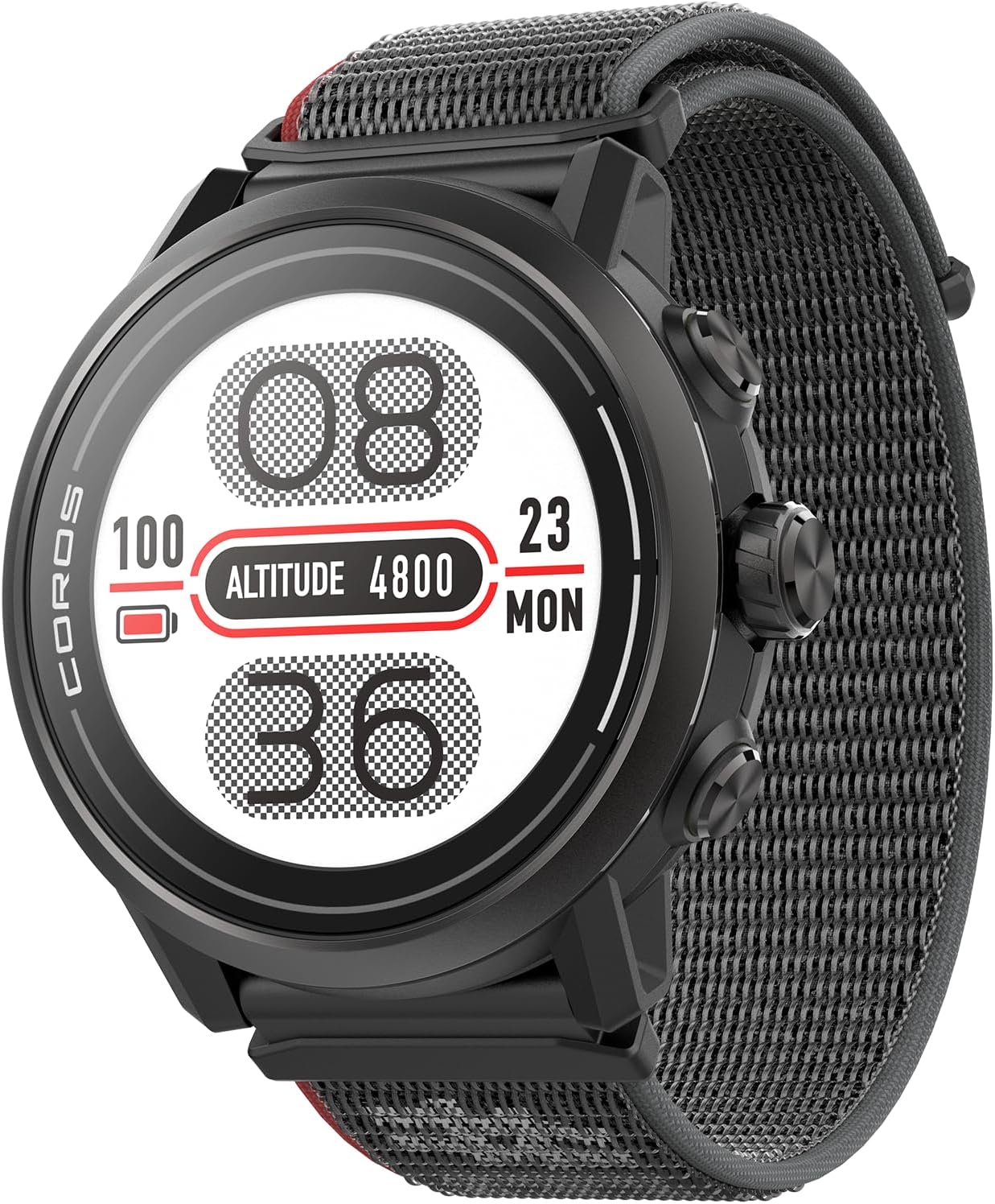 COROS APEX 2 GPS Outdoor Watch,1.2" Sapphire Screen,14 Days/40 Hours Battery Life,5 Satellite Systems, Offline Maps, Heart Rate Monitor, Music, Triathlon, Multisport, Training Plan and Workout-Black-0