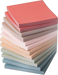 Mr. Pen- Sticky Notes, 3”x3”, 12 Pads, Vintage Colors Sticky Notes, Sticky Note, Self-Stick Note Pads, Sticky Pads Sticky Notes Aesthetic, Colorful Sticky Notes, Sticky Notes Bulk Sticky Notes