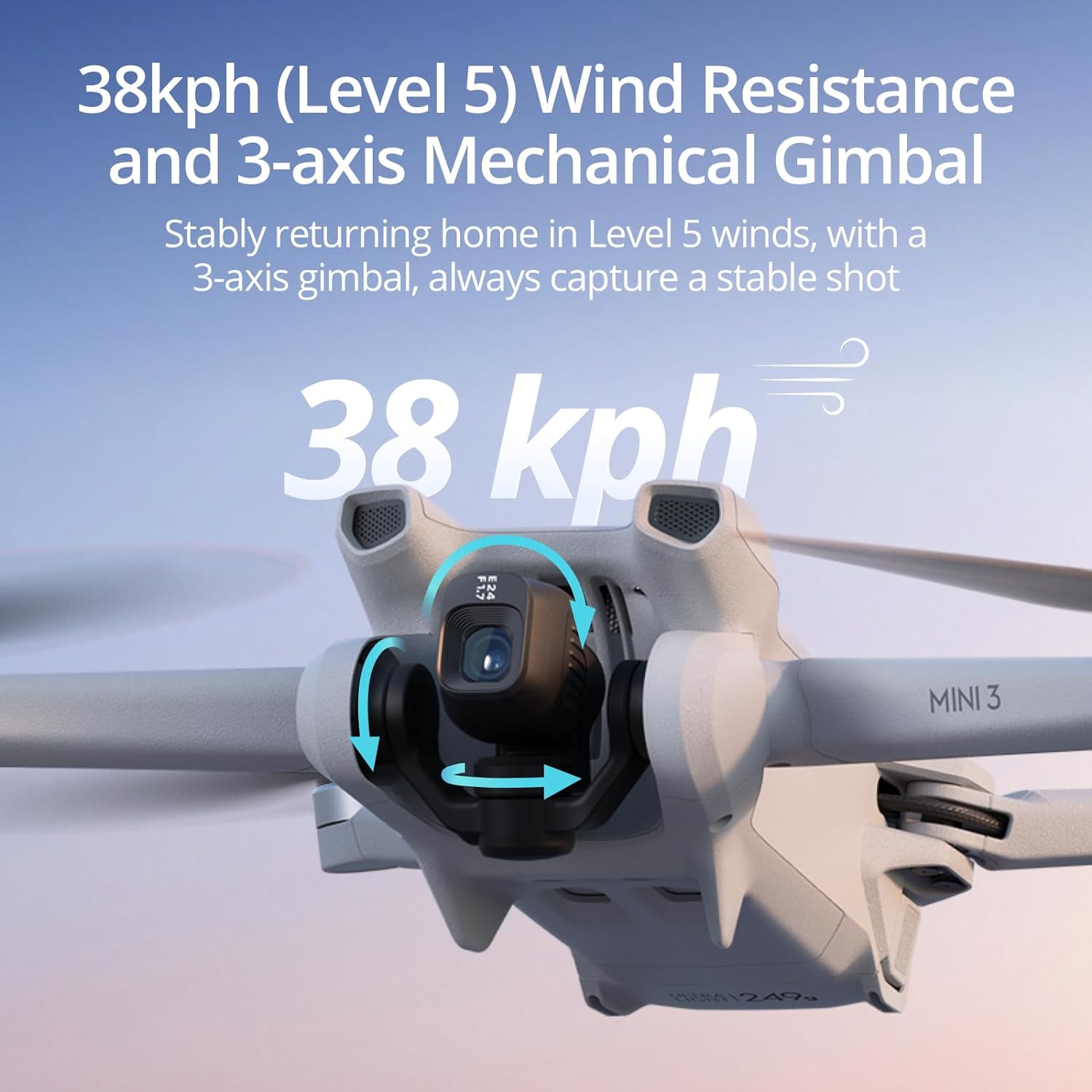 DJI Mini 3, Drones with Camera for Adults 4K, 38-min Flight Time, up to 32800ft (10km) Video Transmission, True Vertical Shooting, GPS Auto Return Integrated, Mini Drone with Camera for Beginners-4