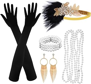 ASTARON 1920s Accessories for Women, Great Gatsby Flapper Accessories Fashion Roaring 20s Accessories for Women