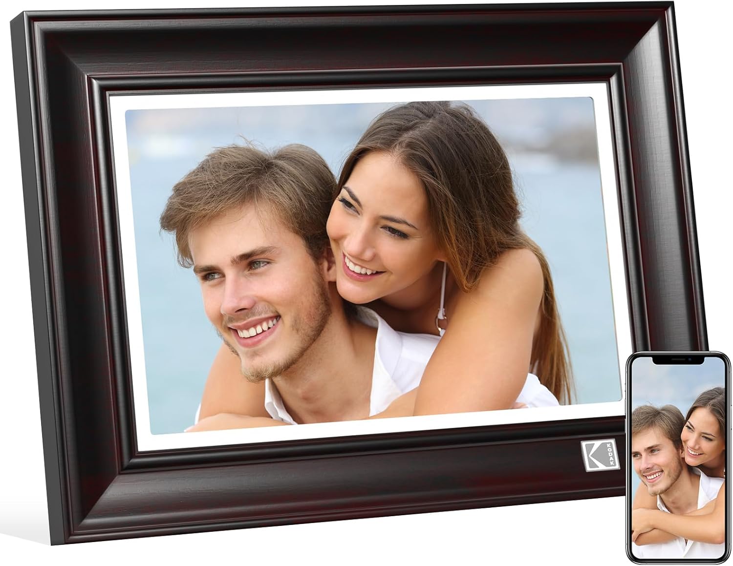 KODAK WiFi Digital Picture Frame, 1920 x 1200 HD Touchscreen Digital Photo Frame, 10.1 Inches Intelligent Electronic Picture Frame with 32 GB Memory-0