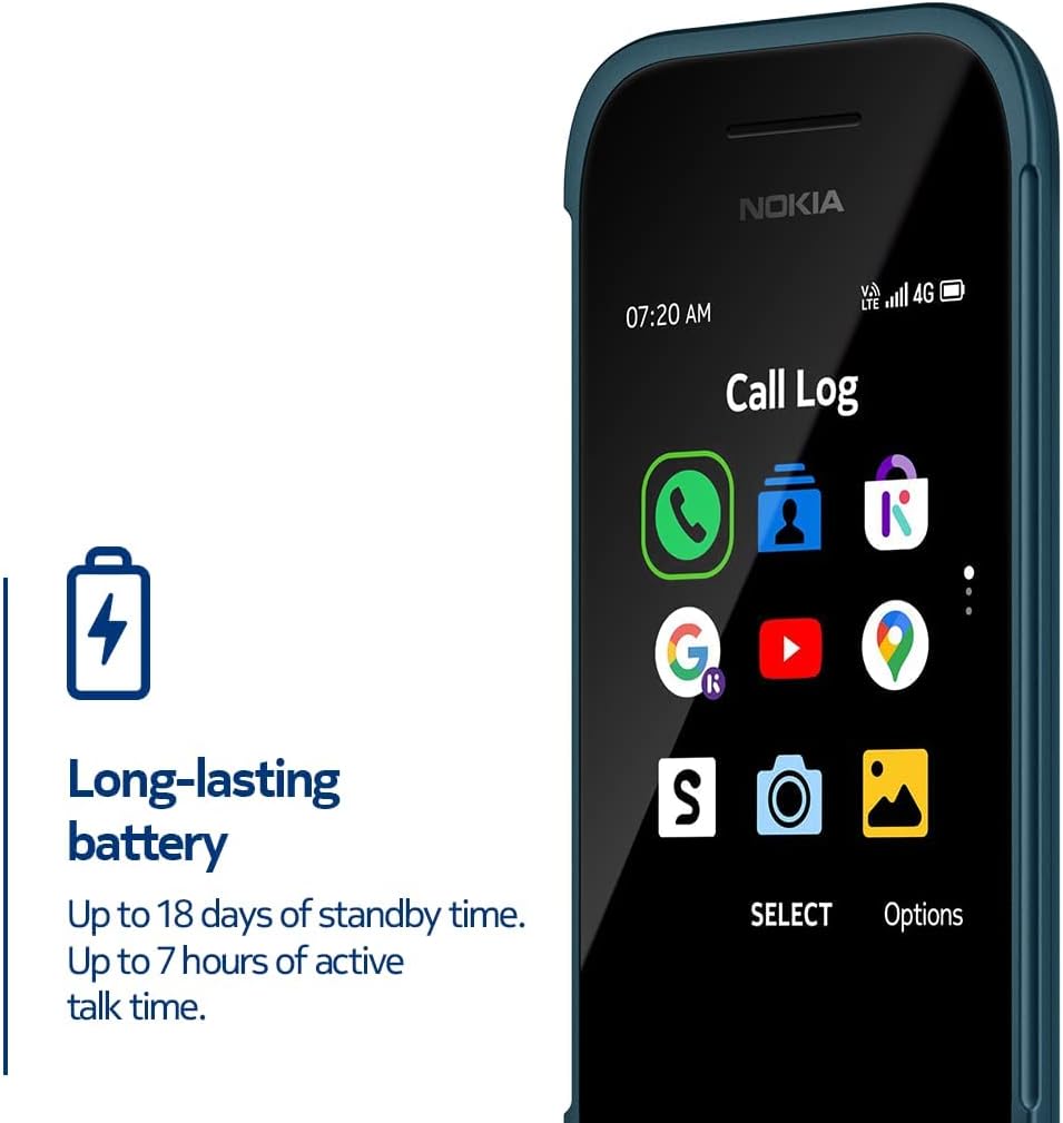 Nokia 2780 Flip | Unlocked | KaiOS | Verizon, AT&T, T-Mobile | Blue-2