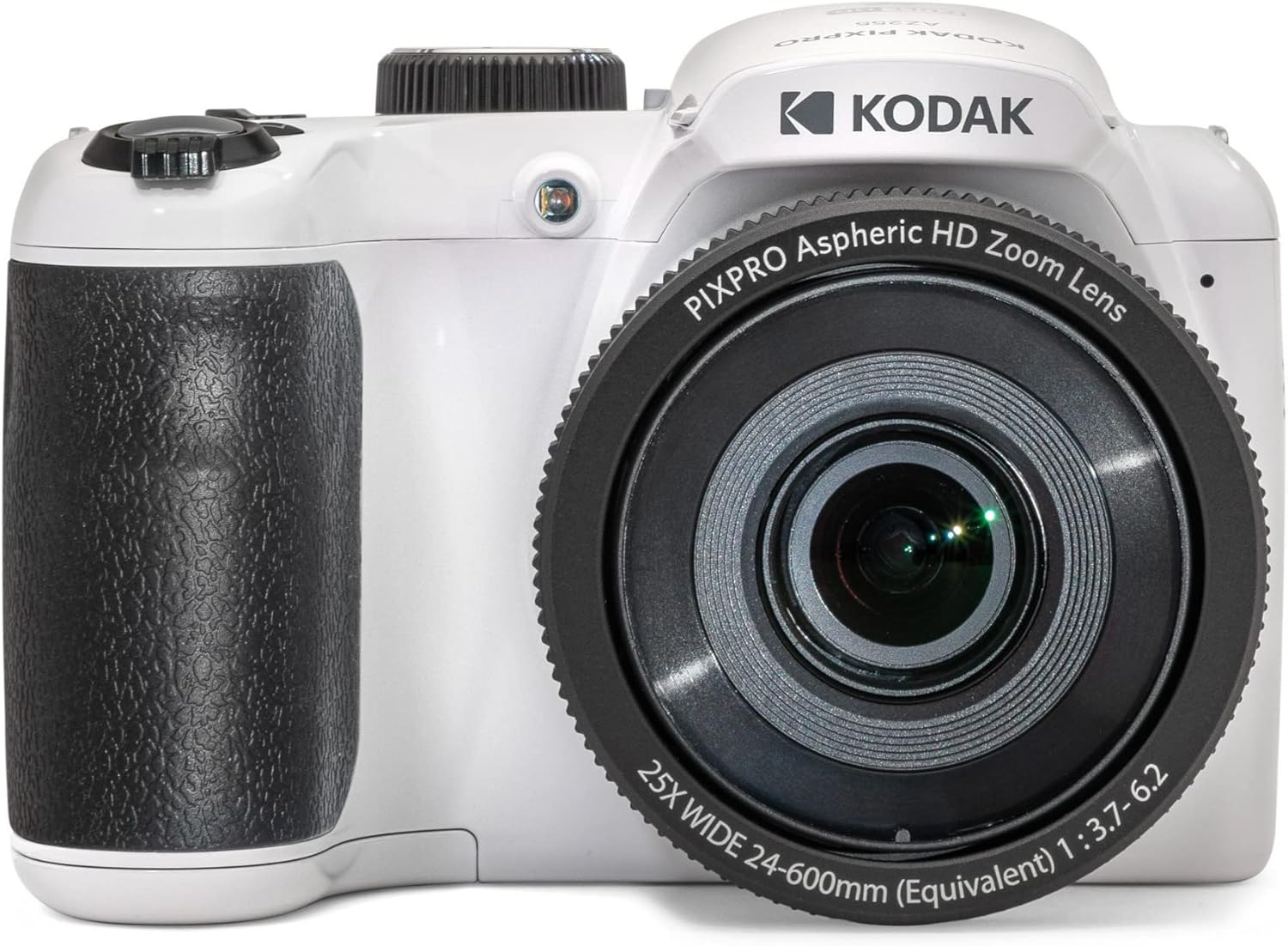 KODAK PIXPRO AZ255-WH 16MP Digital Camera 25X Optical Zoom 24mm Wide Angle Lens Optical Image Stabilization 1080P Full HD Video 3" LCD Vlogging Camera (White)-0