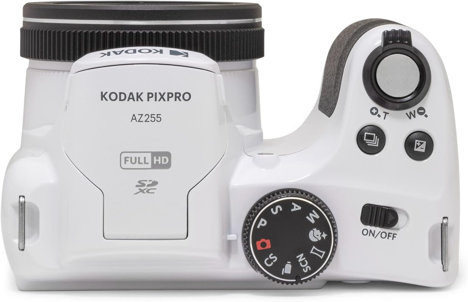 KODAK PIXPRO AZ255-WH 16MP Digital Camera 25X Optical Zoom 24mm Wide Angle Lens Optical Image Stabilization 1080P Full HD Video 3" LCD Vlogging Camera (White)-2