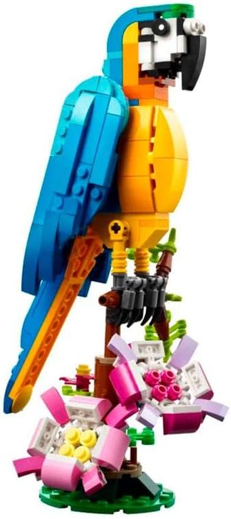 LEGO Creator 3 in 1 Exotic Parrot Building Toy Set, Transforms to 3 Different Animal Figures - from Colorful Parrot, to Swimming Fish, to Cute Frog, Creative Toys for Kids Ages 7 and Up, 31136-2