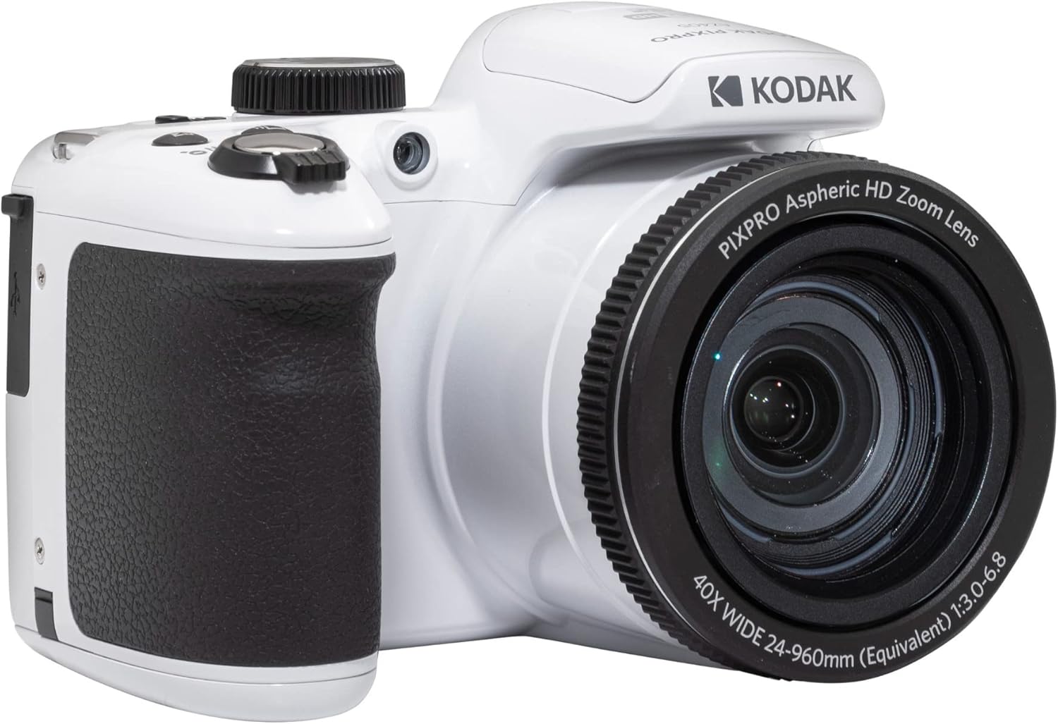 KODAK PIXPRO AZ405-WH 20MP Digital Camera 40X Optical Zoom 24mm Wide Angle Lens Optical Image Stabilization 1080P Full HD Video 3" LCD Vlogging Camera (White), Full Frame-2