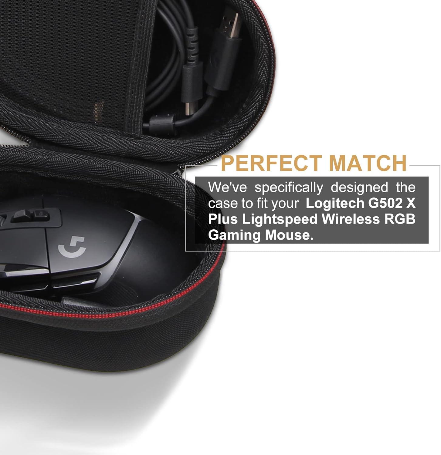 LTGEM Hard Travel Carrying for Logitech G502 Hero / G305 / G502 / G502 X Plus / G502 X/G PRO/G PRO X Lightspeed Wireless Computer Gaming Mouse-2