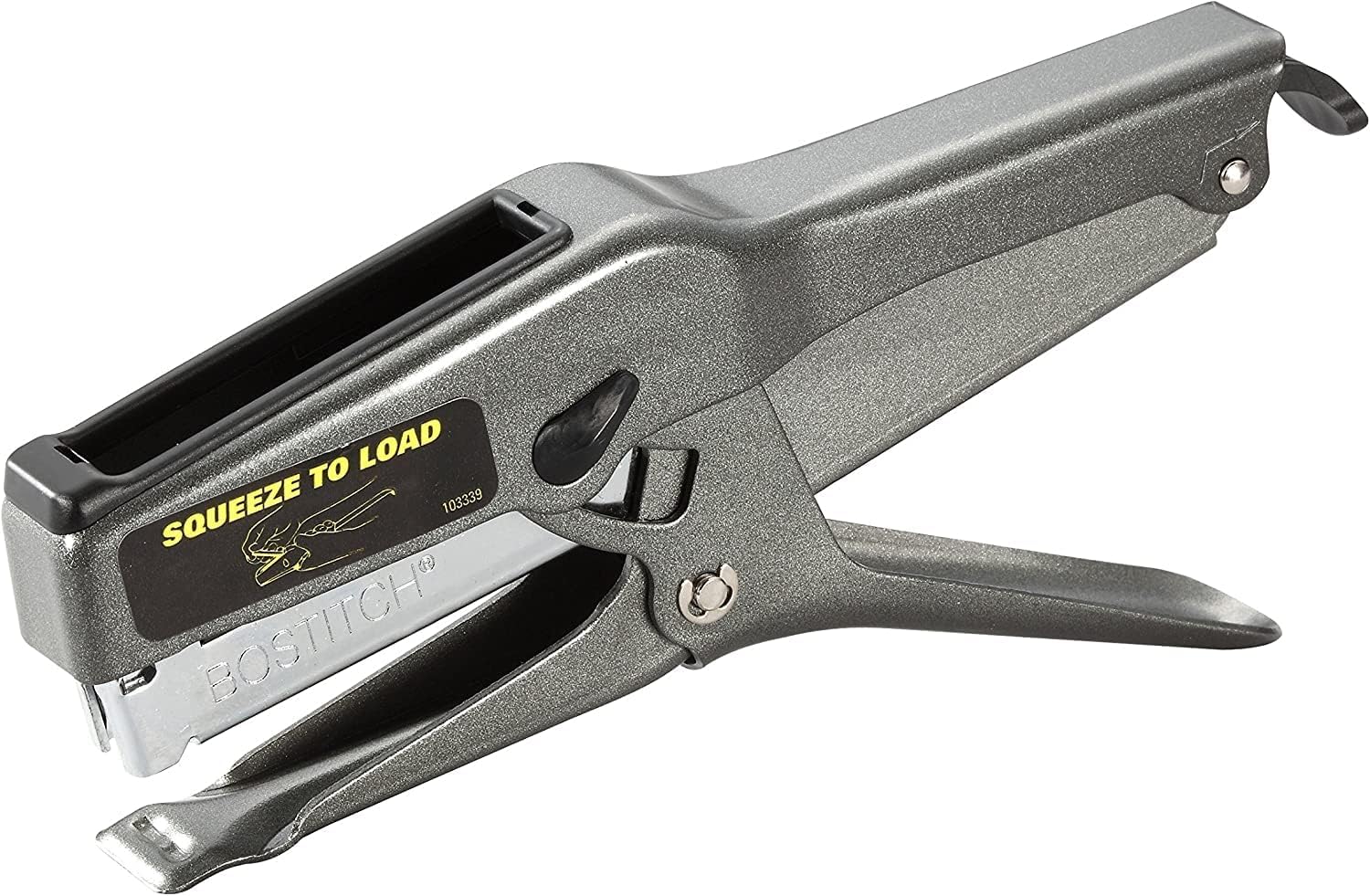 Bostitch Office B8 Plier Stapler Heavy Duty with 1250 1/4" Staples - 45-Sheet No Jam - Full Strip Metal Industrial Stapler - 210 Staple Capacity - for Cardboard, Paper, Fabric-1