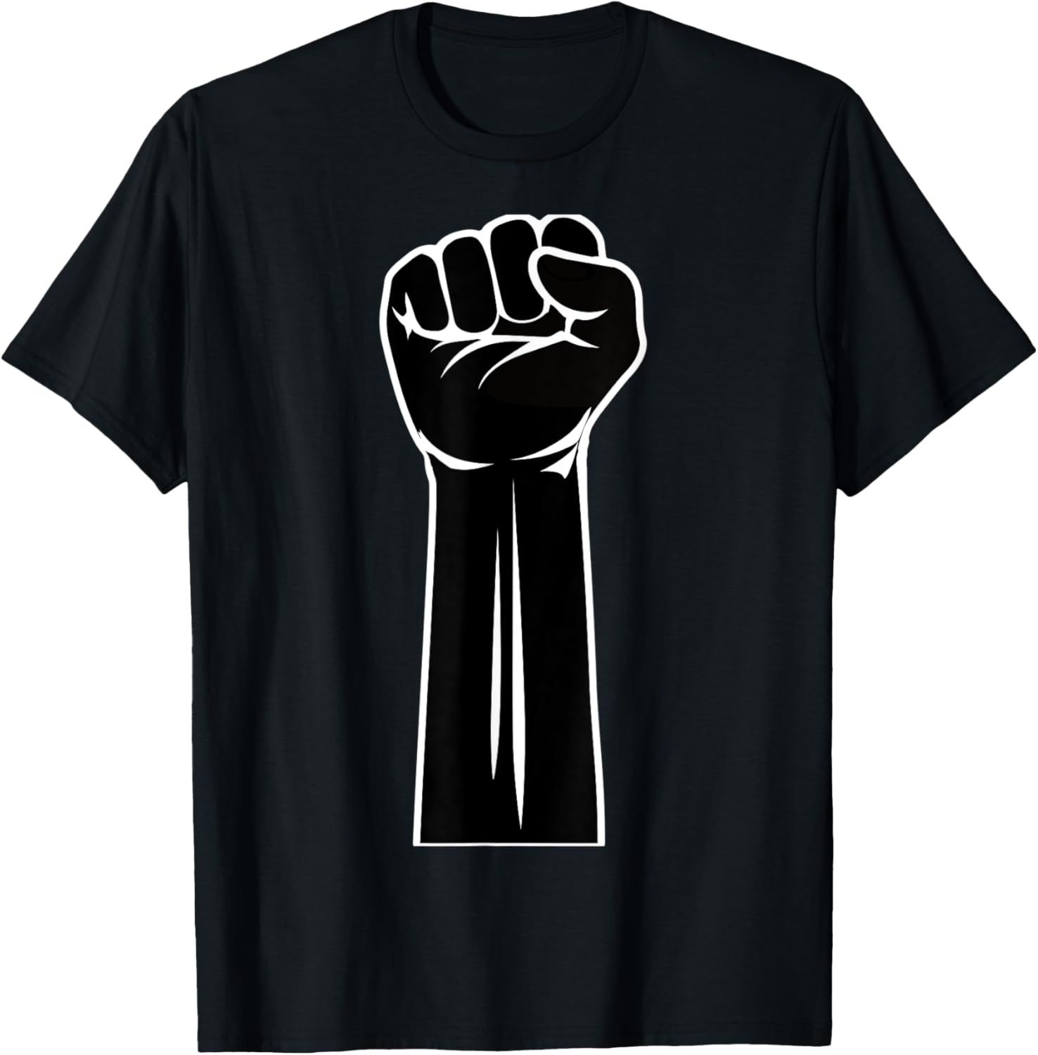 Black Power Fist T-Shirt-0