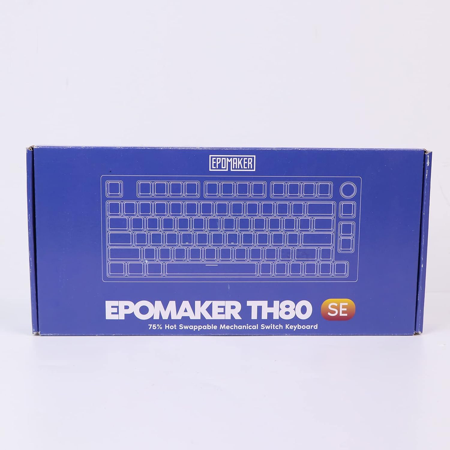 EPOMAKER TH80 SE Gasket 75% Mechanical Keyboard, NKRO Hot Swappable RGB 2.4Ghz/ Bluetooth 5.0/ Wired Gaming Keyboard with Poron/EVA Foam, 4000mah Battery (Black Silver, Gateron Pro Yellow)-8