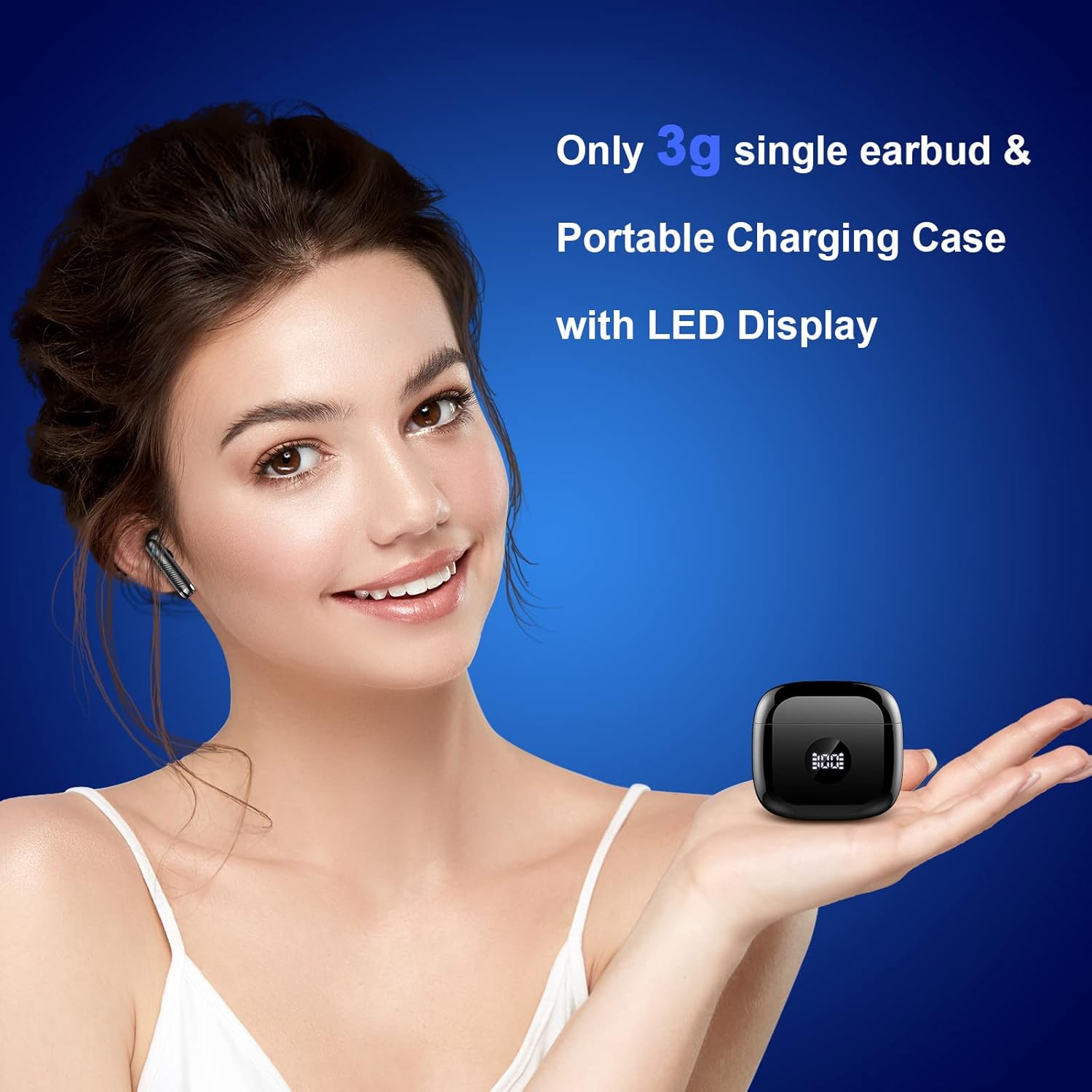 Wireless Earbuds, Bluetooth 5.4 Ear Buds LED Power Display Headphones Bass Stereo, Bluetooth Earbuds in-Ear Noise Cancelling Mic, 40H Playback Mini Case IP7 Waterproof Sports Earphones for Android iOS-4