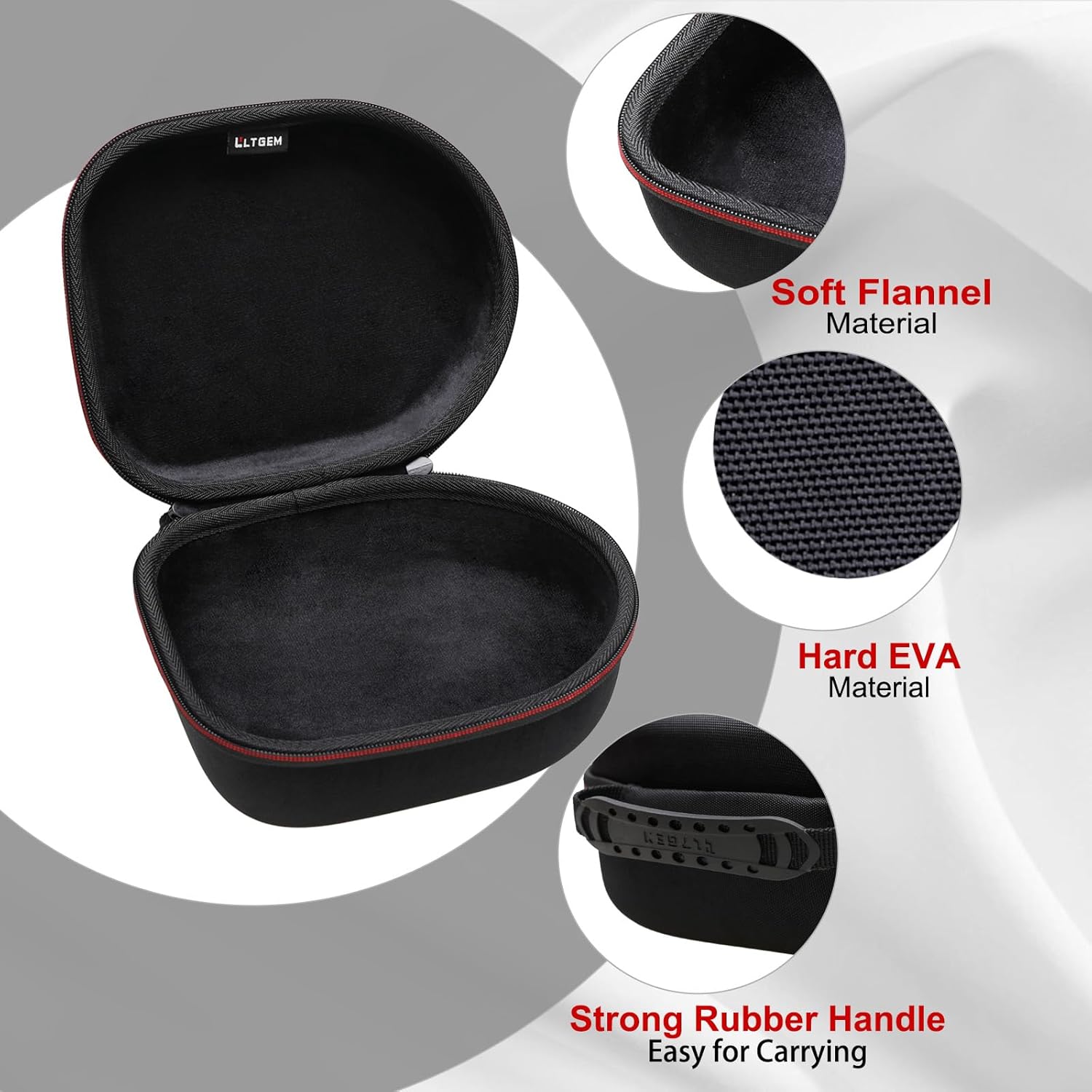 Hard Travel Carrying Case for Sennheiser Consumer Audio HD 560 S, 599 SE, Momentum 4, 280 Pro, 599, 569, 450BT, 660S2, 600, ACCENTUM Headphones, Black-1