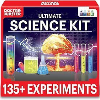 Doctor Jupiter Science Kit for Kids Ages 8-9-10-11-12-13-14| Birthday Gift Ideas for Boys & Girls 8+ Years Old | STEM Toy with 135+ Experiments| Learning & Educational Kits