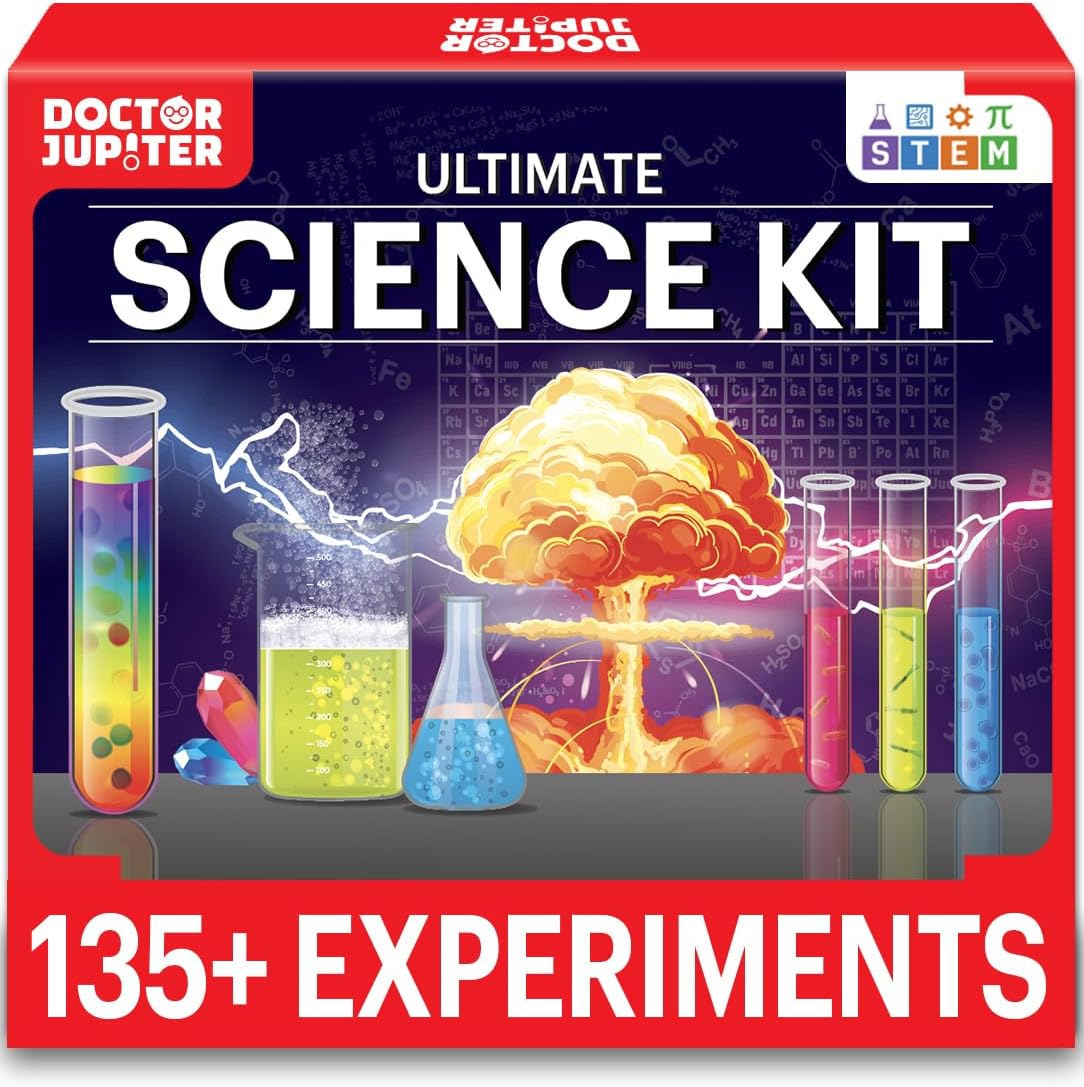 Doctor Jupiter Science Kit for Kids Ages 8-9-10-11-12-13-14| Birthday Gift Ideas for Boys & Girls 8+ Years Old | STEM Toy with 135+ Experiments| Learning & Educational Kits-0