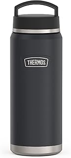 THERMOS ICON SERIES Water Bottle with Screw Top Lid - 40 Ounce, Granite - Stainless Steel Vacuum Insulated Water Bottle with Lid