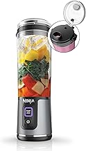 Ninja BC151BK Blast Portable Blender, Cordless, 18oz. Vessel, Personal Blender-for Shakes & Smoothies, BPA Free, Leakproof-Lid & Sip Spout, USB-C Rechargeable, Dishwasher Safe Parts, Black