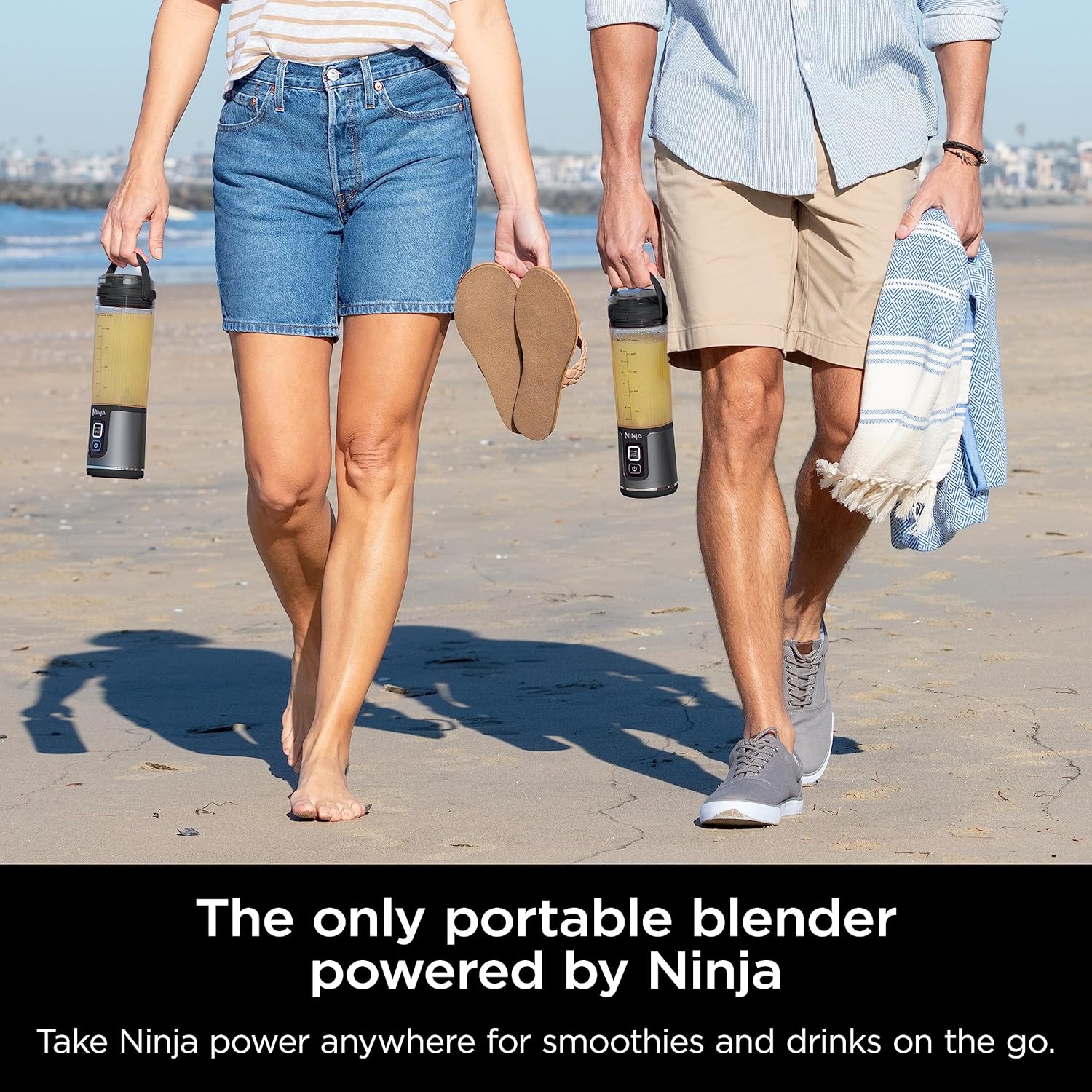 Ninja BC151BK Blast Portable Blender, Cordless, 18oz. Vessel, Personal Blender-for Shakes & Smoothies, BPA Free, Leakproof-Lid & Sip Spout, USB-C Rechargeable, Dishwasher Safe Parts, Black-1