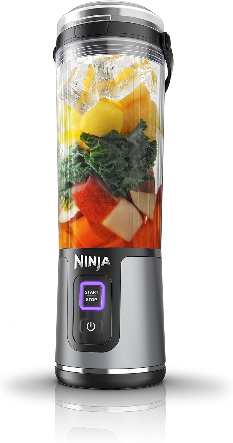 Ninja BC151BK Blast Portable Blender, Cordless, 18oz. Vessel, Personal Blender-for Shakes & Smoothies, BPA Free, Leakproof-Lid & Sip Spout, USB-C Rechargeable, Dishwasher Safe Parts, Black-12