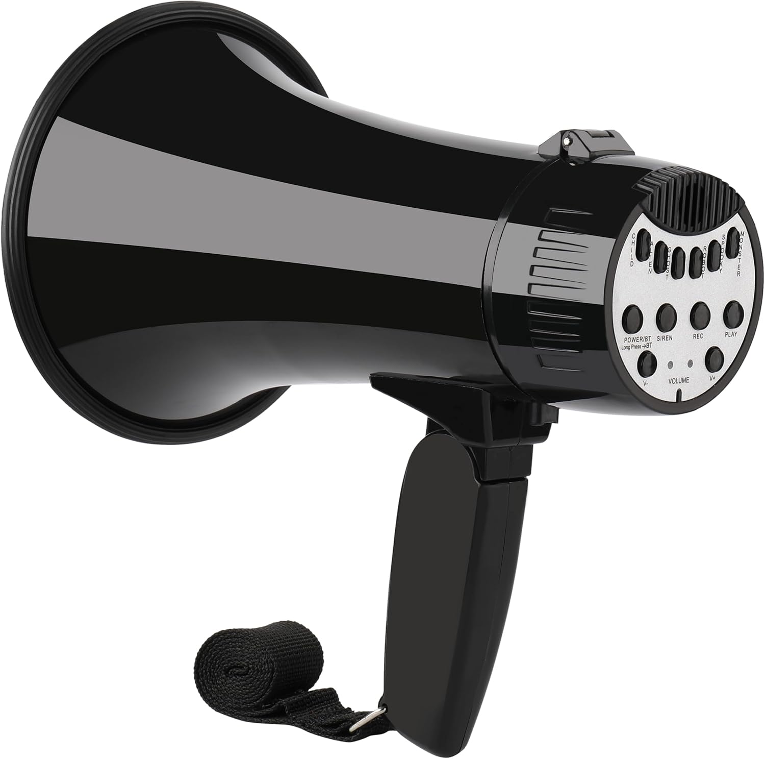 20W Megaphone Bullhorn| Bull Horn Loud Speaker with Bluetooth | Mega Phone Built-in Siren & Whistle Plus Recording funcation | Voice Changer for Adults, Kids, Party Games and Outdoor-0