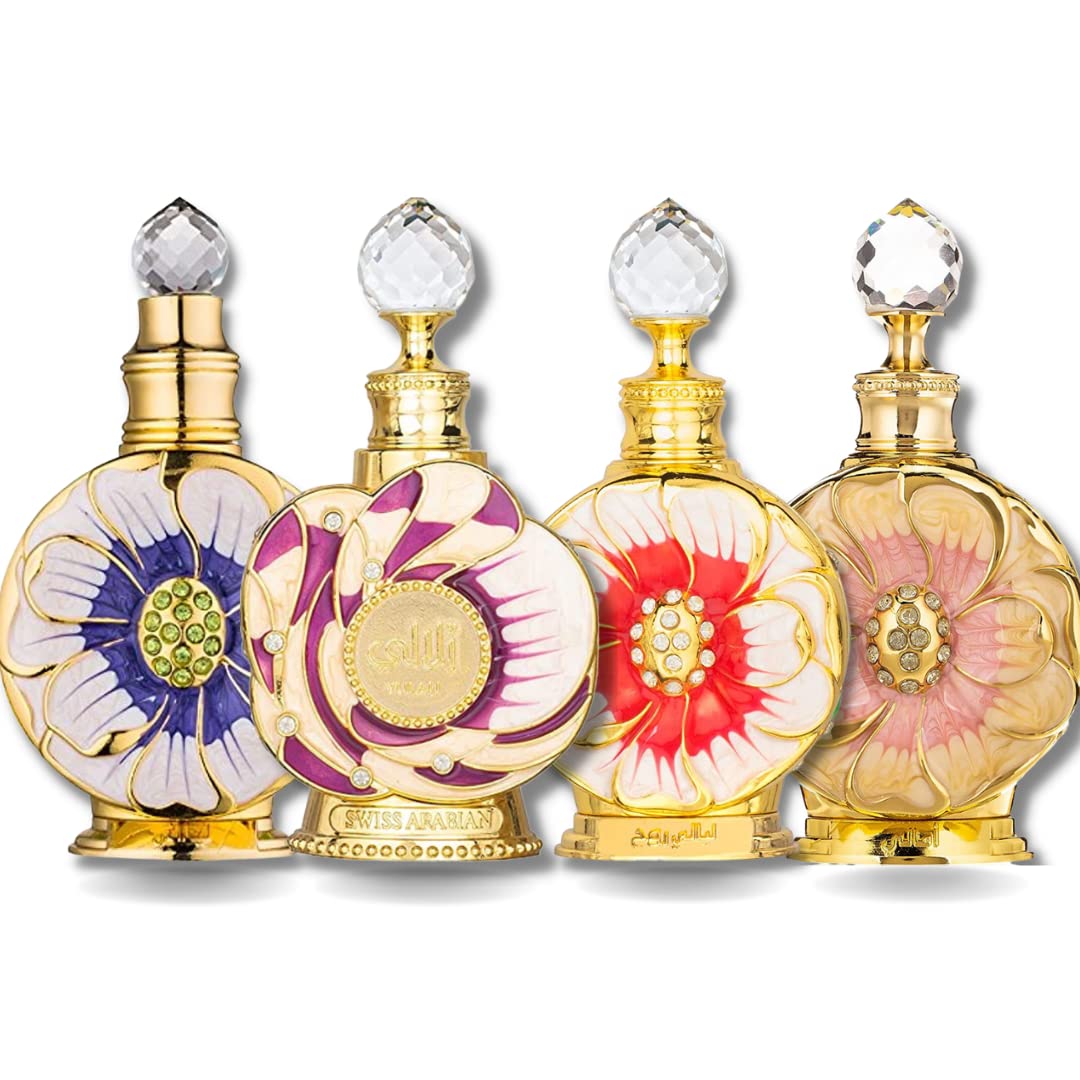 Amazing Collection Layali,Yulali,Amaali & Layali Rouge concentrated perfume oils 15ML (0.5Oz). (AMAZING COLLECTION)-0