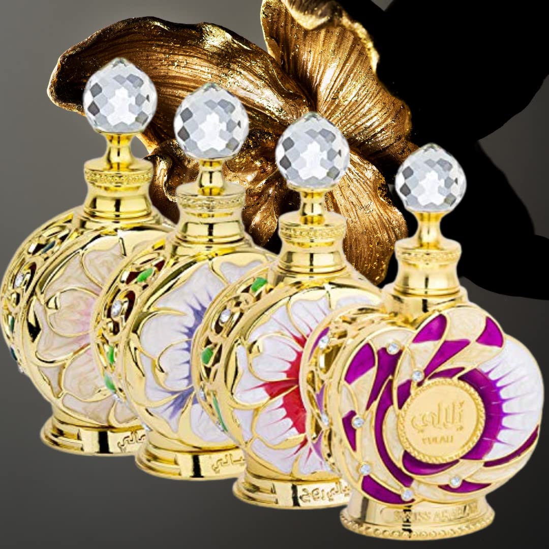 Amazing Collection Layali,Yulali,Amaali & Layali Rouge concentrated perfume oils 15ML (0.5Oz). (AMAZING COLLECTION)-3