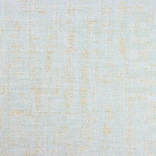 VEELIKE Blue Gold Grasscloth Wallpaper Blue Grasscloth Peel and Stick Textured Blue Wallpaper for Bedroom Bathroom 15.7''x354'' Removable Blue Linen Fabric Contact Paper for Walls Cabinets Shelves