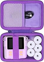 Kids Camera Case for Anchioo/for ESOXOFFORE Instant Print Camera Toys,Kids Selfie Digital Camera Photo Paper & Color Pen Holder by Aenllosi(Purple,Case Only)