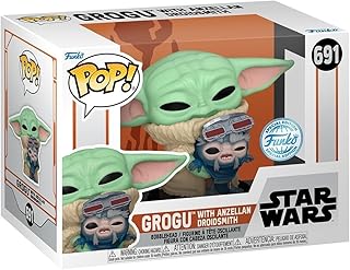 Funko Pop! Star Wars: Mandalorian - Grogu with Anzellan Droidsmith, Amazon Exclusive