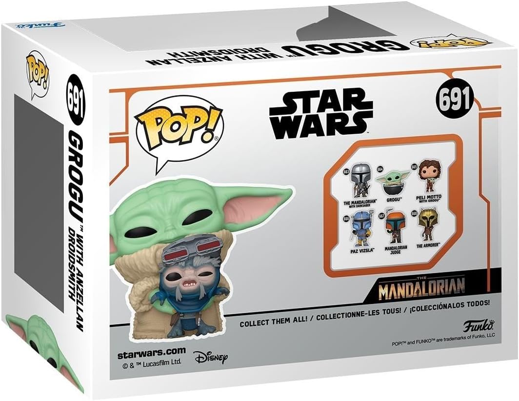 Funko Pop! Star Wars: Mandalorian - Grogu with Anzellan Droidsmith, Amazon Exclusive-2