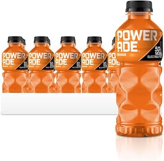 POWERADE Sports Drink Orange, 20 Ounce (Pack of 24)