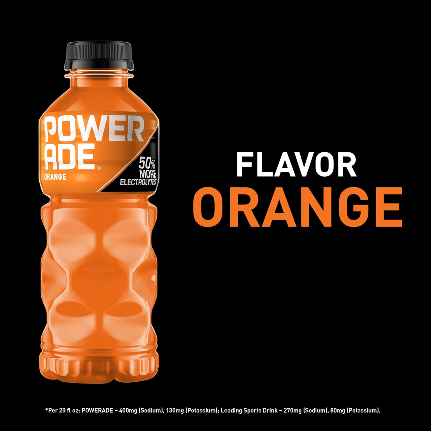 POWERADE Sports Drink Orange, 20 Ounce (Pack of 24)-1