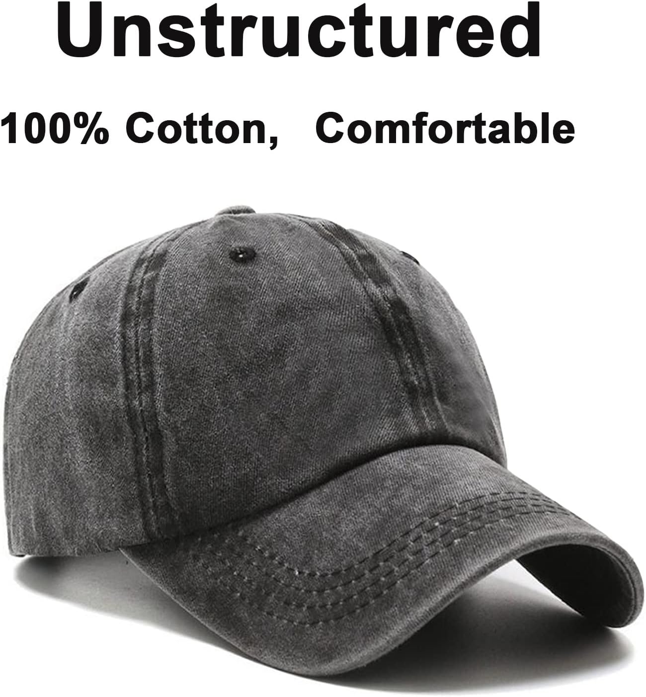 NPJY Baseball Cap Golf Dad Hat Adjustable Original Classic Low Profile Cotton Hat Unconstructed Plain Cap Men Women-2