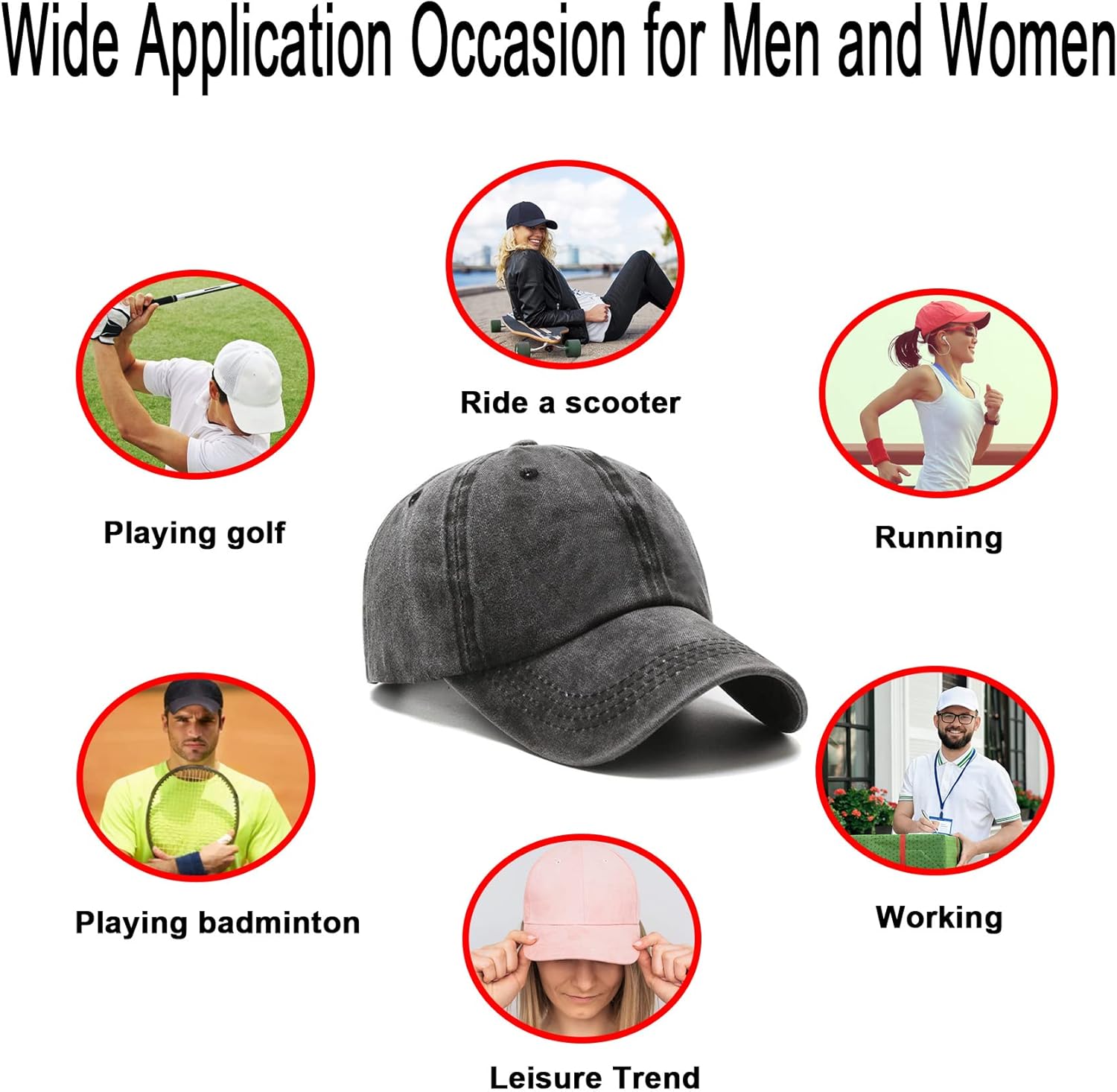 NPJY Baseball Cap Golf Dad Hat Adjustable Original Classic Low Profile Cotton Hat Unconstructed Plain Cap Men Women-5