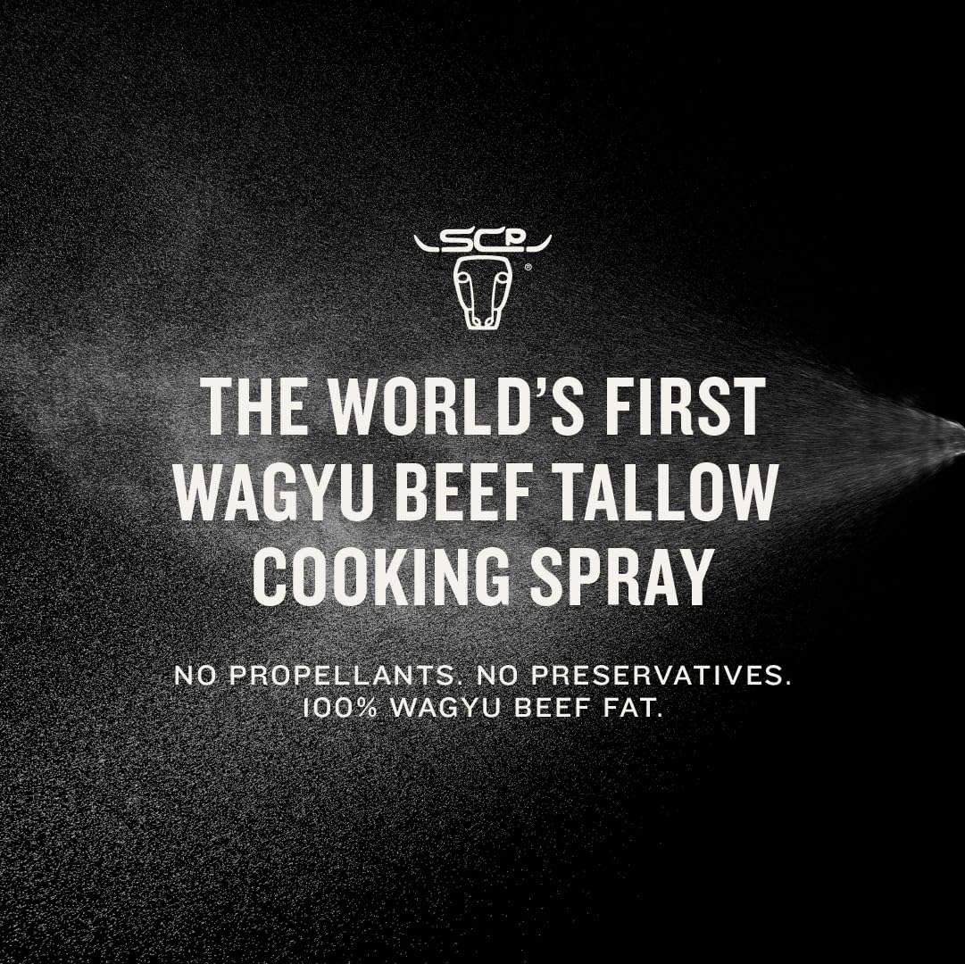 South Chicago Packing Wagyu Beef Tallow Spray, Umami-Rich, Flavorful, Perfect for Sauteing, Stir-frying and Grilling, Nonstick Cooking Oil, 7 Fl Oz-5