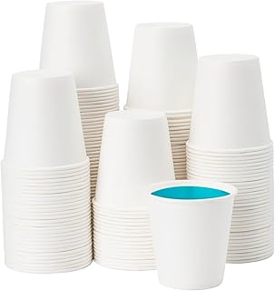 [600 Pack] 3 oz Small Paper Cups, Disposable Bathroom Mouthwash Cups, Espresso Cups, Ideal for Parties and Everyday Use