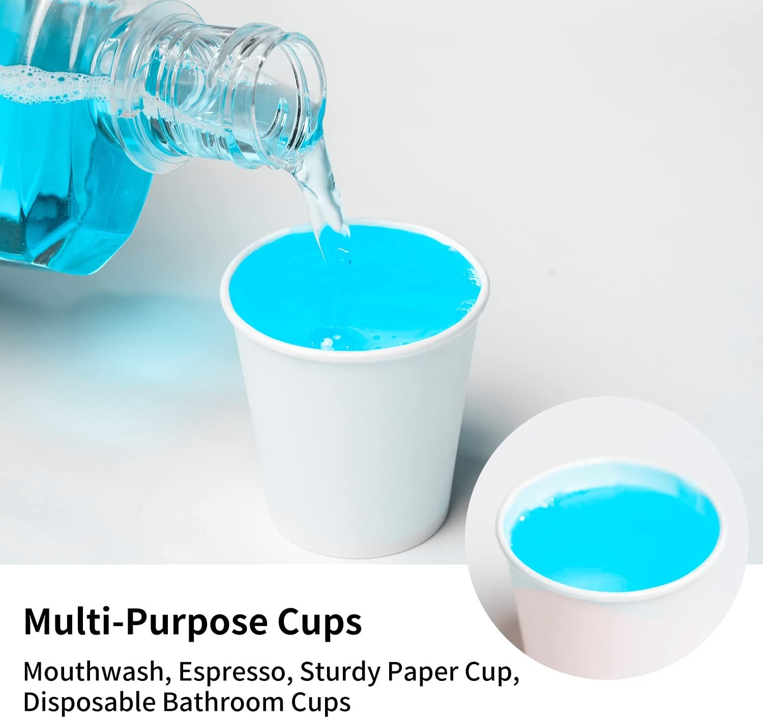 [600 Pack] 3 oz Small Paper Cups, Disposable Bathroom Mouthwash Cups, Espresso Cups, Ideal for Parties and Everyday Use-2